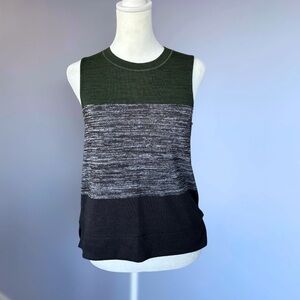 NWT Rag & Bone Emerald Striped Muscle Bowery Tank